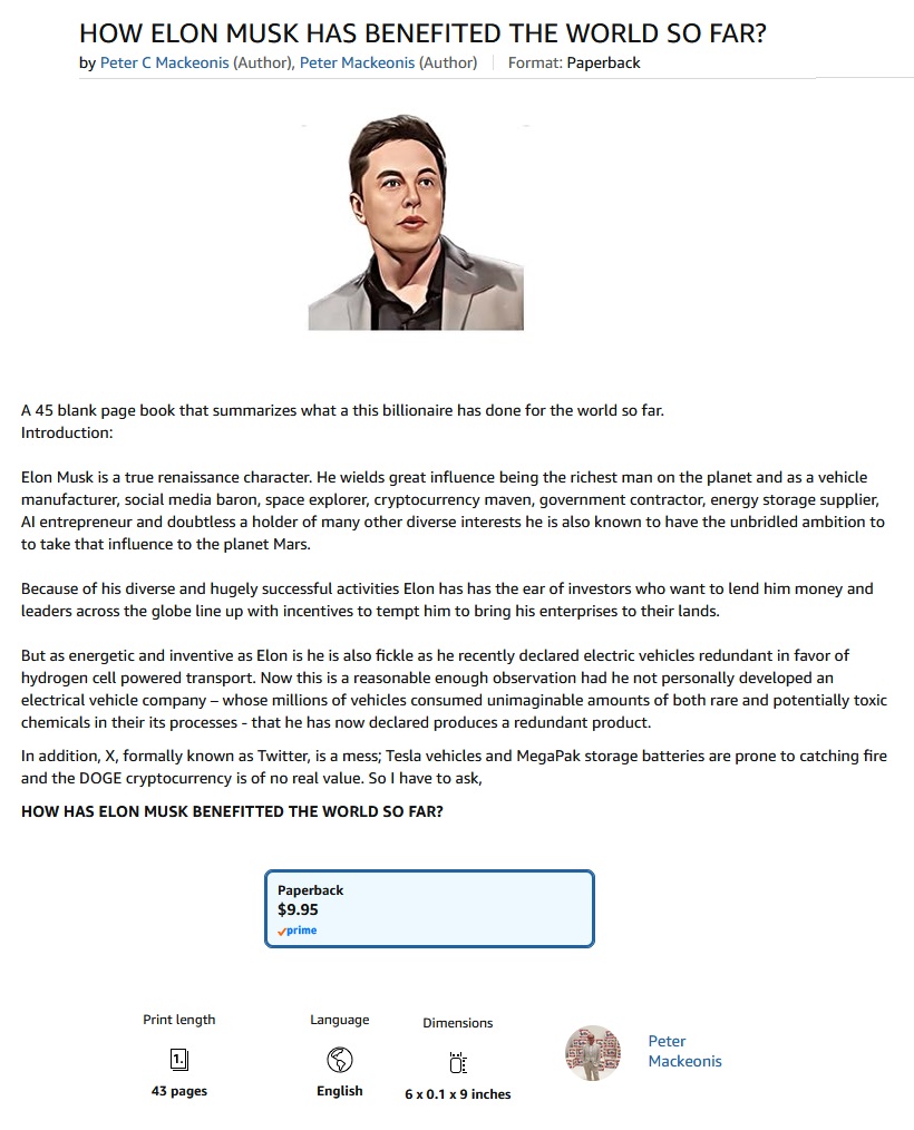 elon musk book